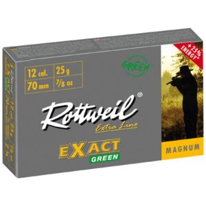 Rottweil 12/70 Flintenlaufgeschoss Exact Green Magnum 25g, 5 Stück