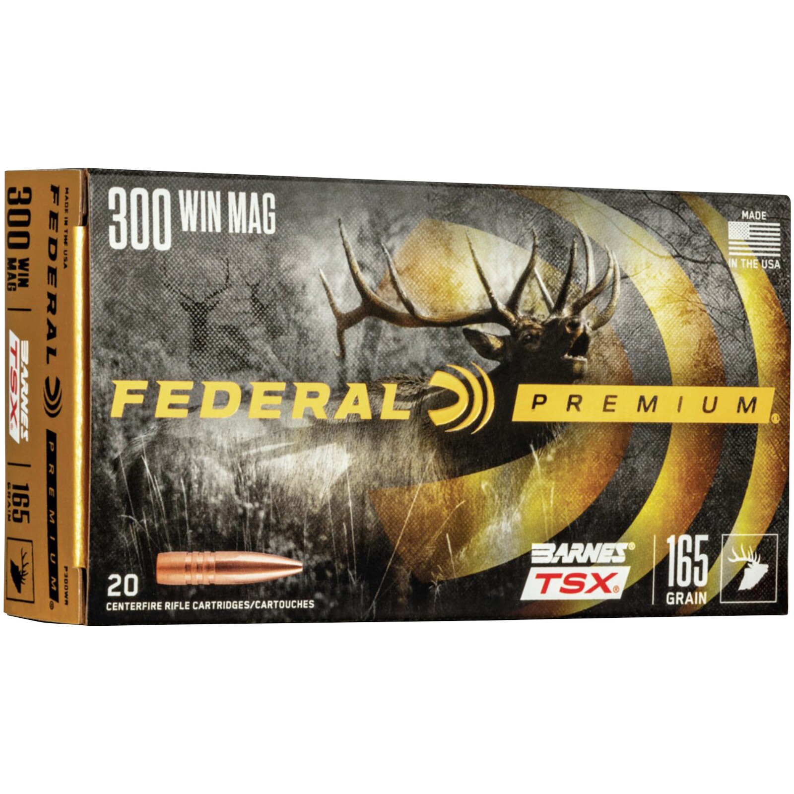 Federal Ammunition .300 Win. Mag. Vital-Shok Barnes TSX 10,7g/165grs., 20 Stück