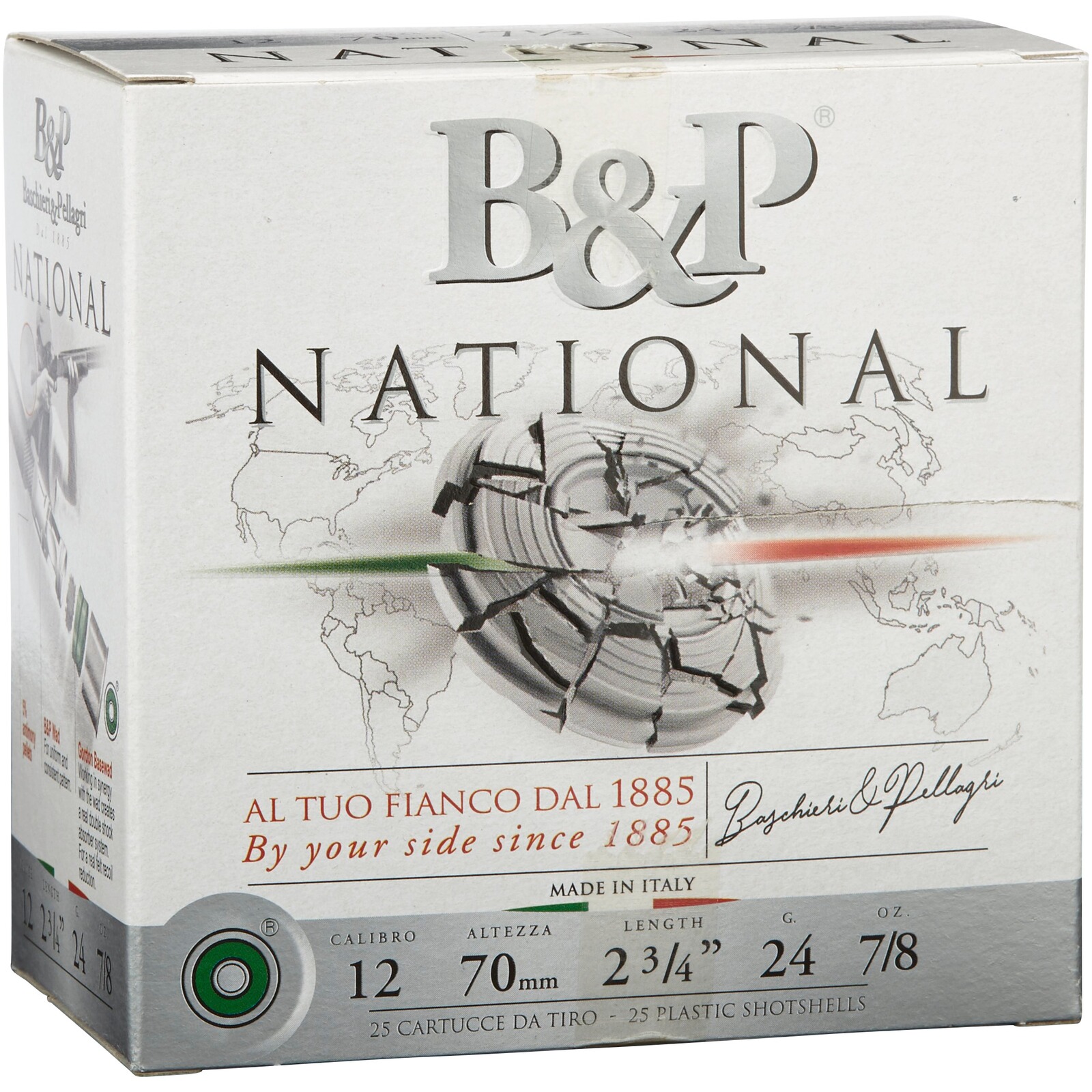 Baschieri & Pellagri 12/70 National Trap 2,4mm 24g, 25 Stück