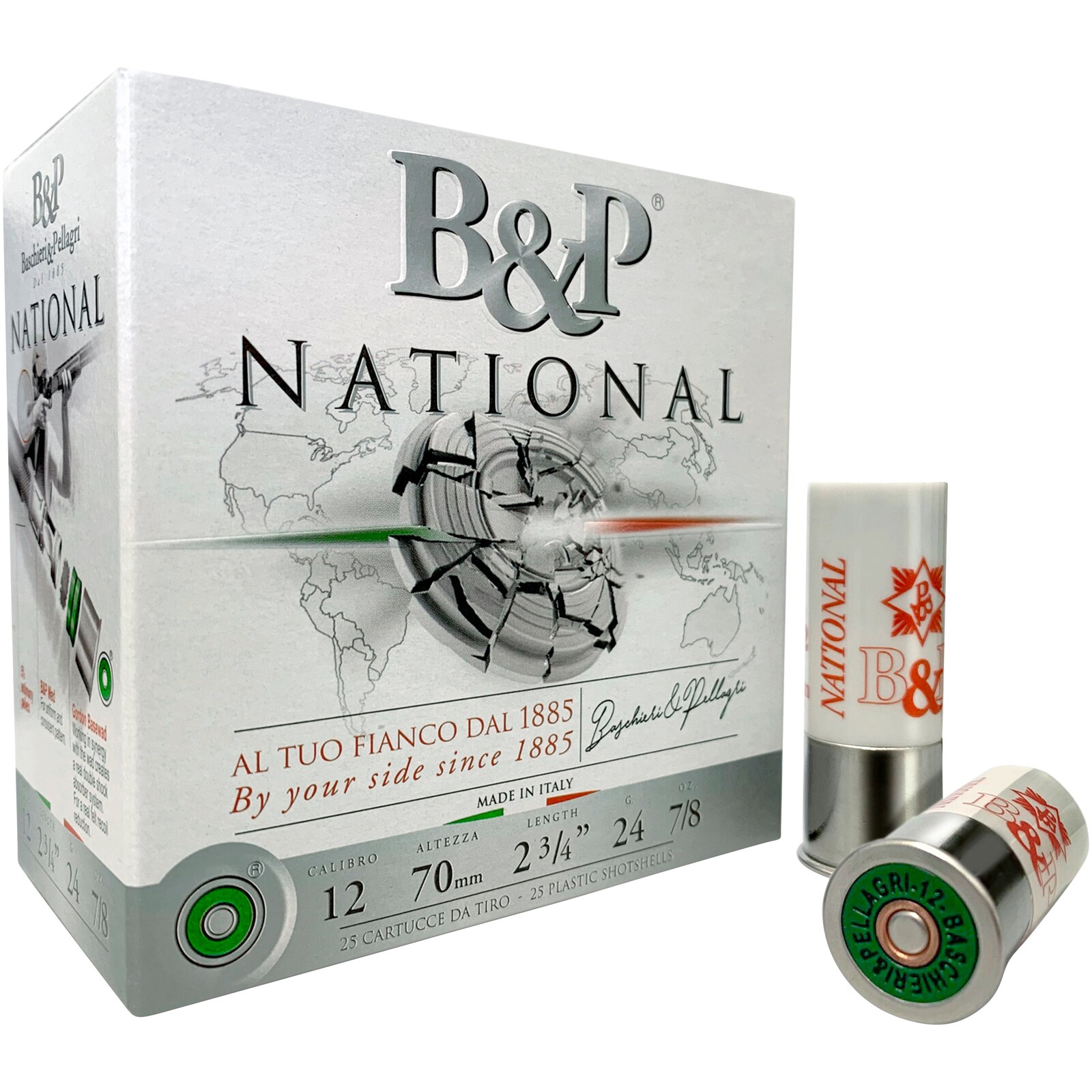 Baschieri & Pellagri 12/70 National Skeet 2,0mm 24g, 25 Stück