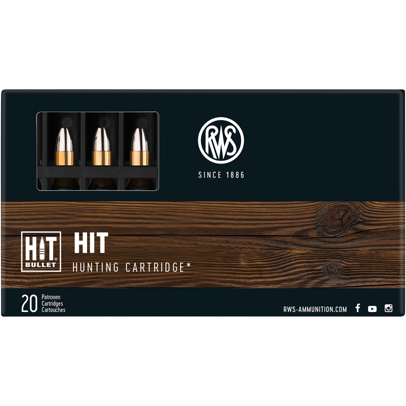 RWS .222 Rem. HIT 2,6g./40grs., 20 Stück