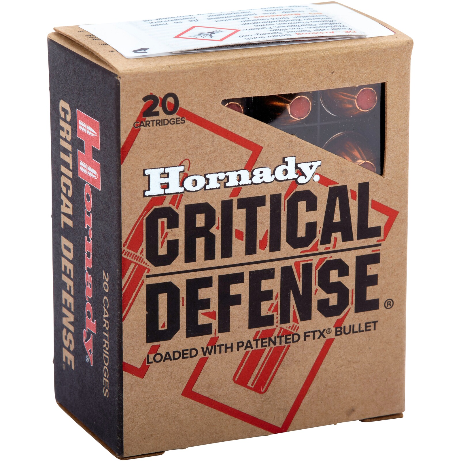 Hornady .45 ACP Critical Defense FTX 11,9g/185grs., 20 Stück