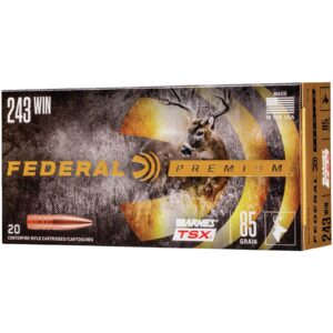 Federal Ammunition .243 Win. Vital-Shok Barnes TSX 5,5g/85grs., 20 Stück