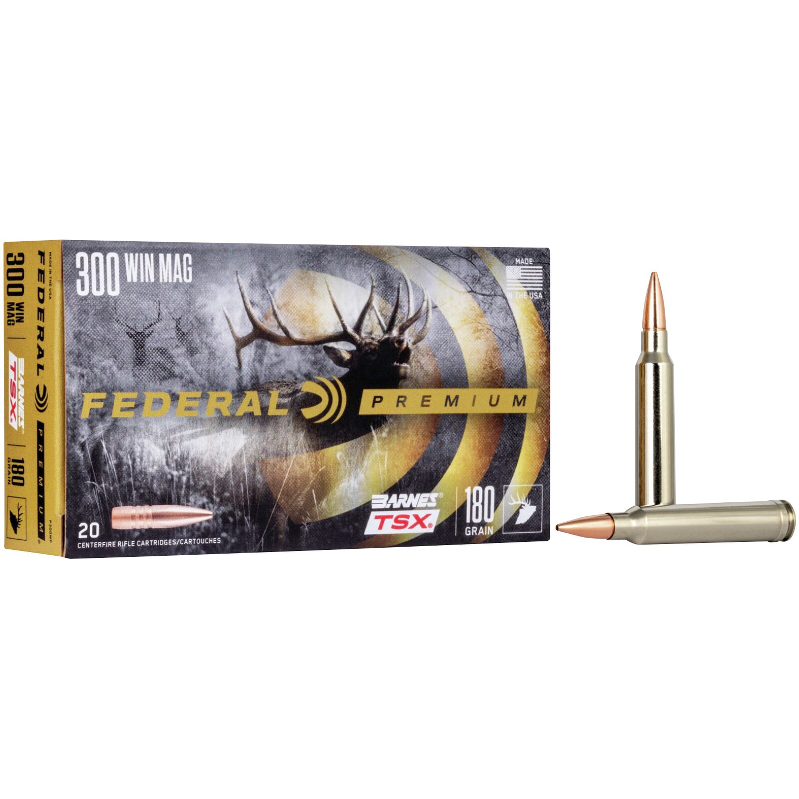 Federal Ammunition .300 Win. Mag. Vital-Shok Barnes TSX 11,6g/180grs., 20 Stück