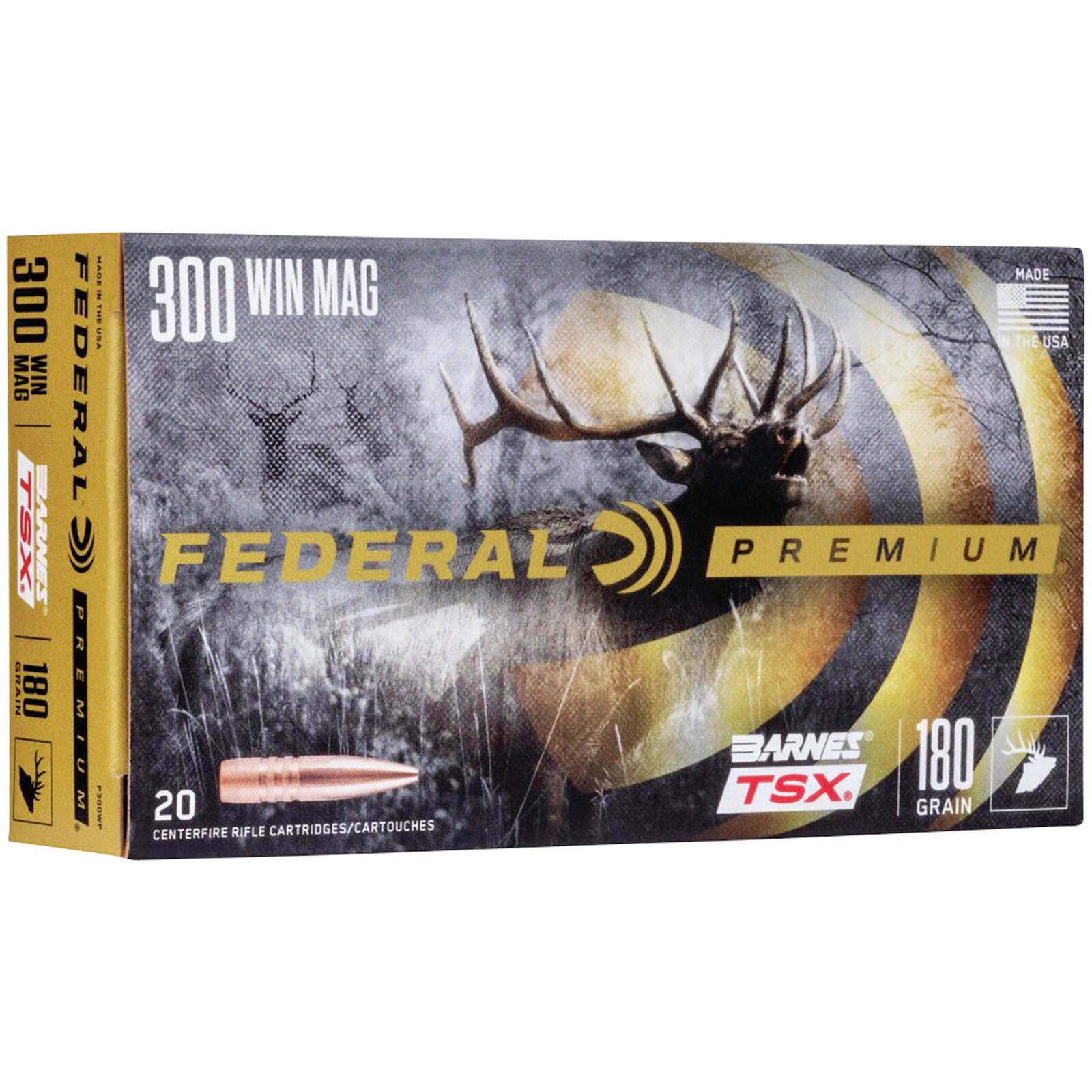 Federal Ammunition .300 Win. Mag. Vital-Shok Barnes TSX 11,6g/180grs., 20 Stück
