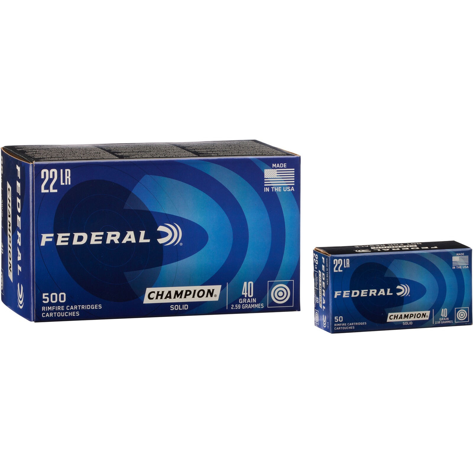 Federal Ammunition .22 lfb. Champion Training 2,59g/40grs., 500 Stück