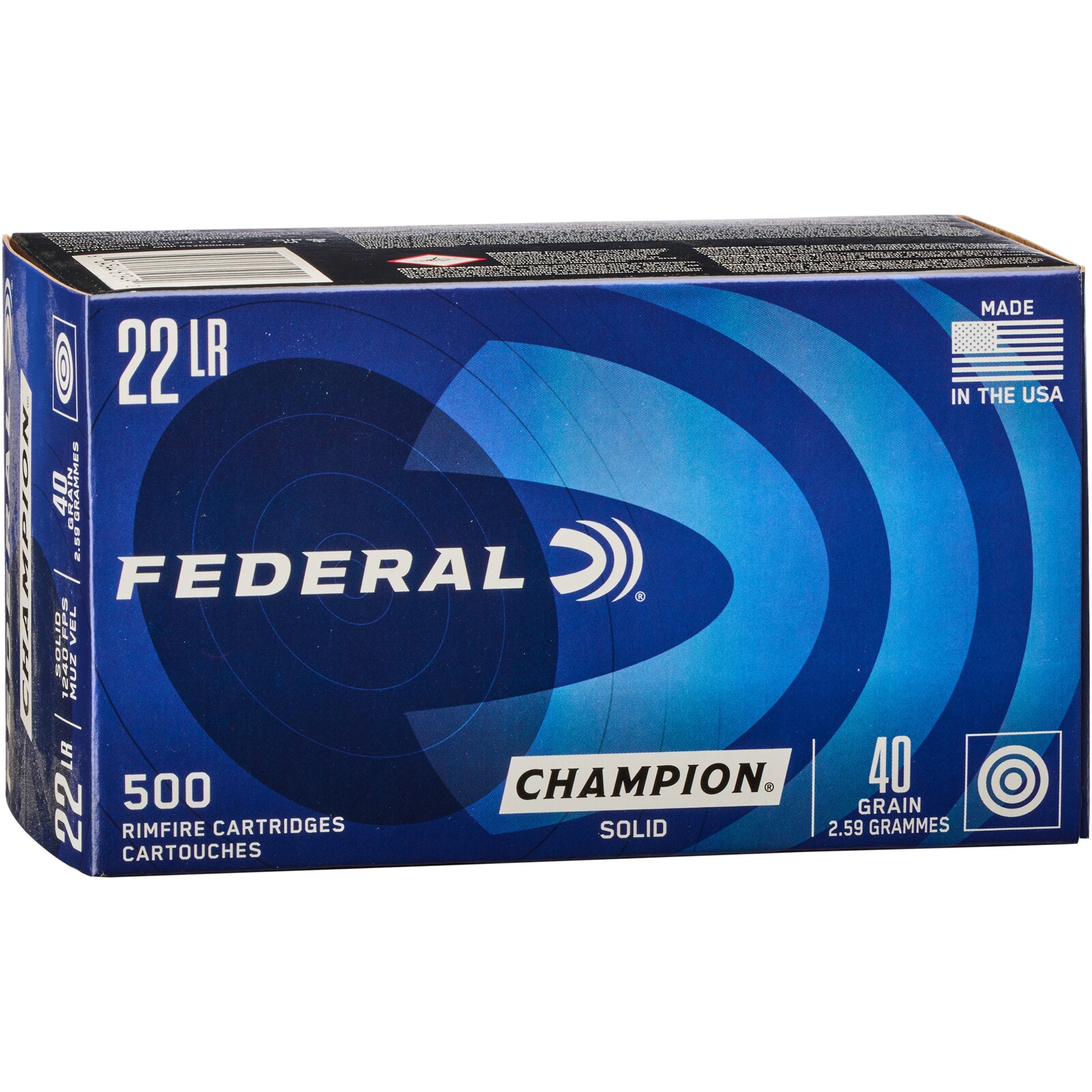 Federal Ammunition .22 lfb. Champion Training 2,59g/40grs., 500 Stück