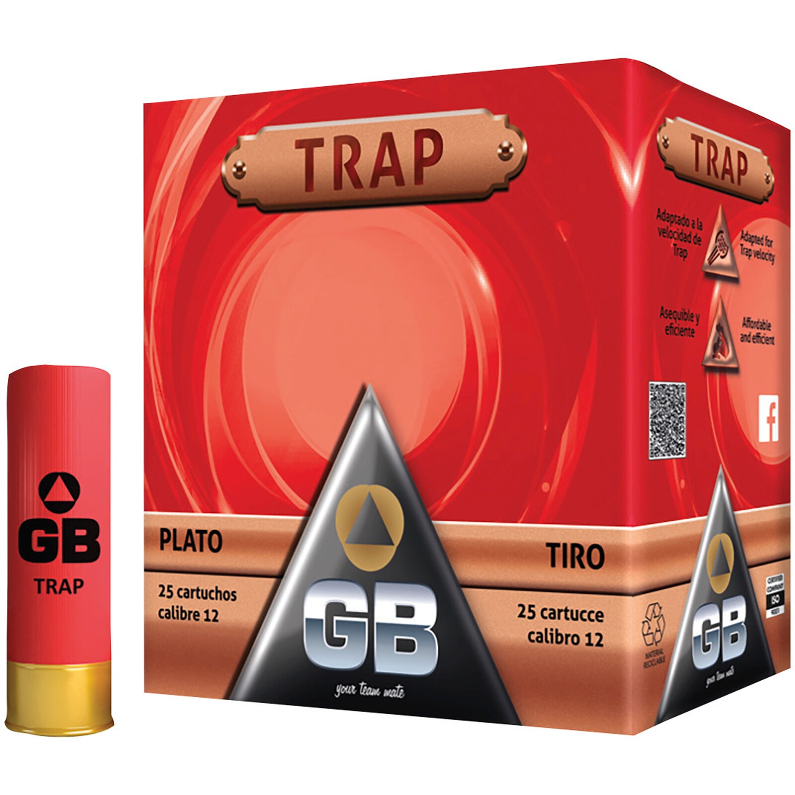 GB 12/70 Training Trap 2,4mm 28g, 25 Stück