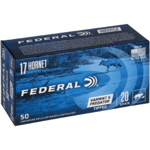 Federal Ammunition .17 Hornet Varmint & Predator Tipped 1,3g/20grs., 50 Stück