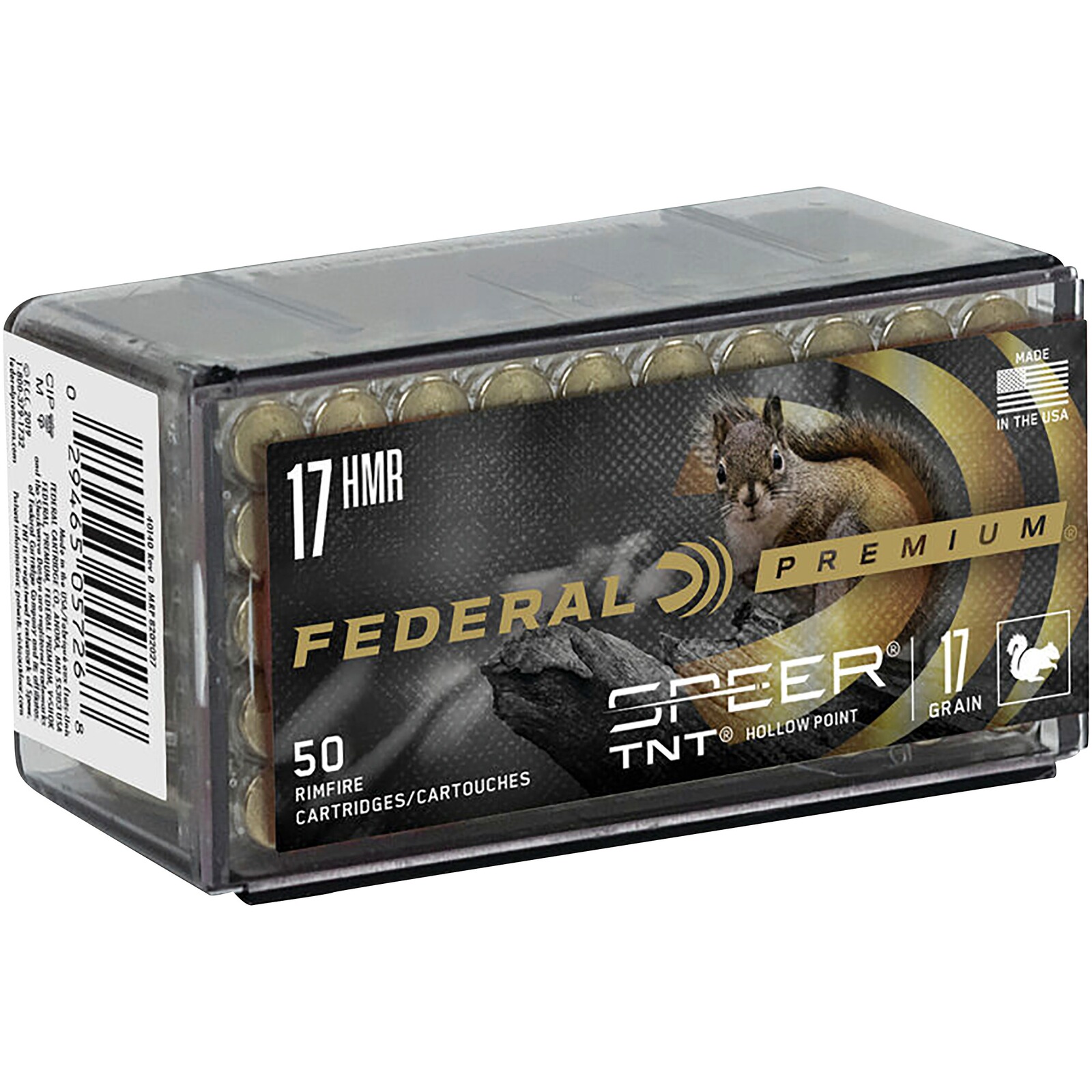 Federal Ammunition .17 HMR Speer TNT V-Shok 1,1g/17grs.