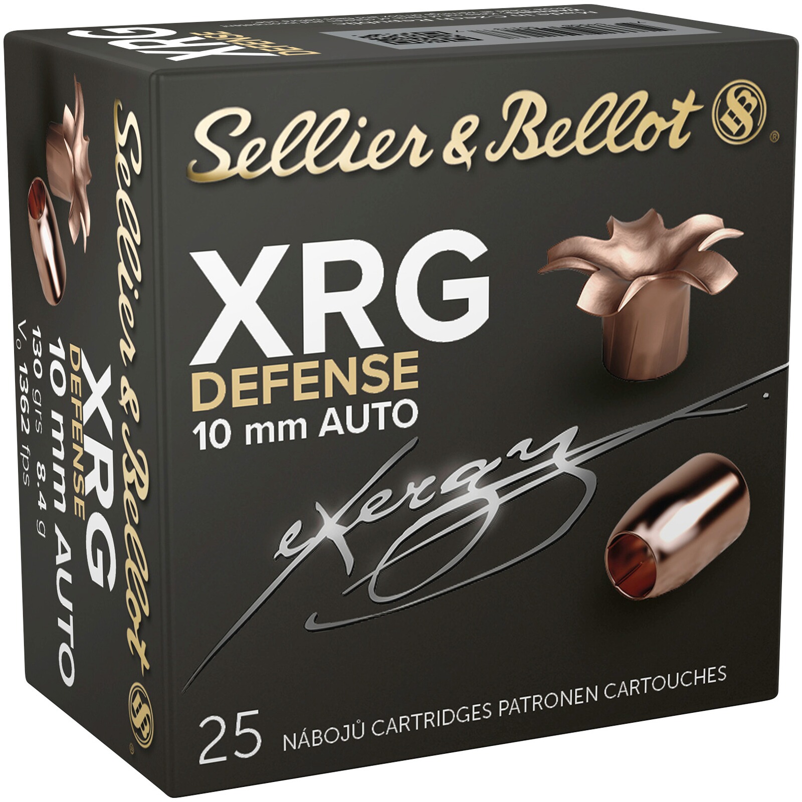 Sellier & Bellot 10 mm Auto XRG-Defense 8,4g/130grs., 25 Stück