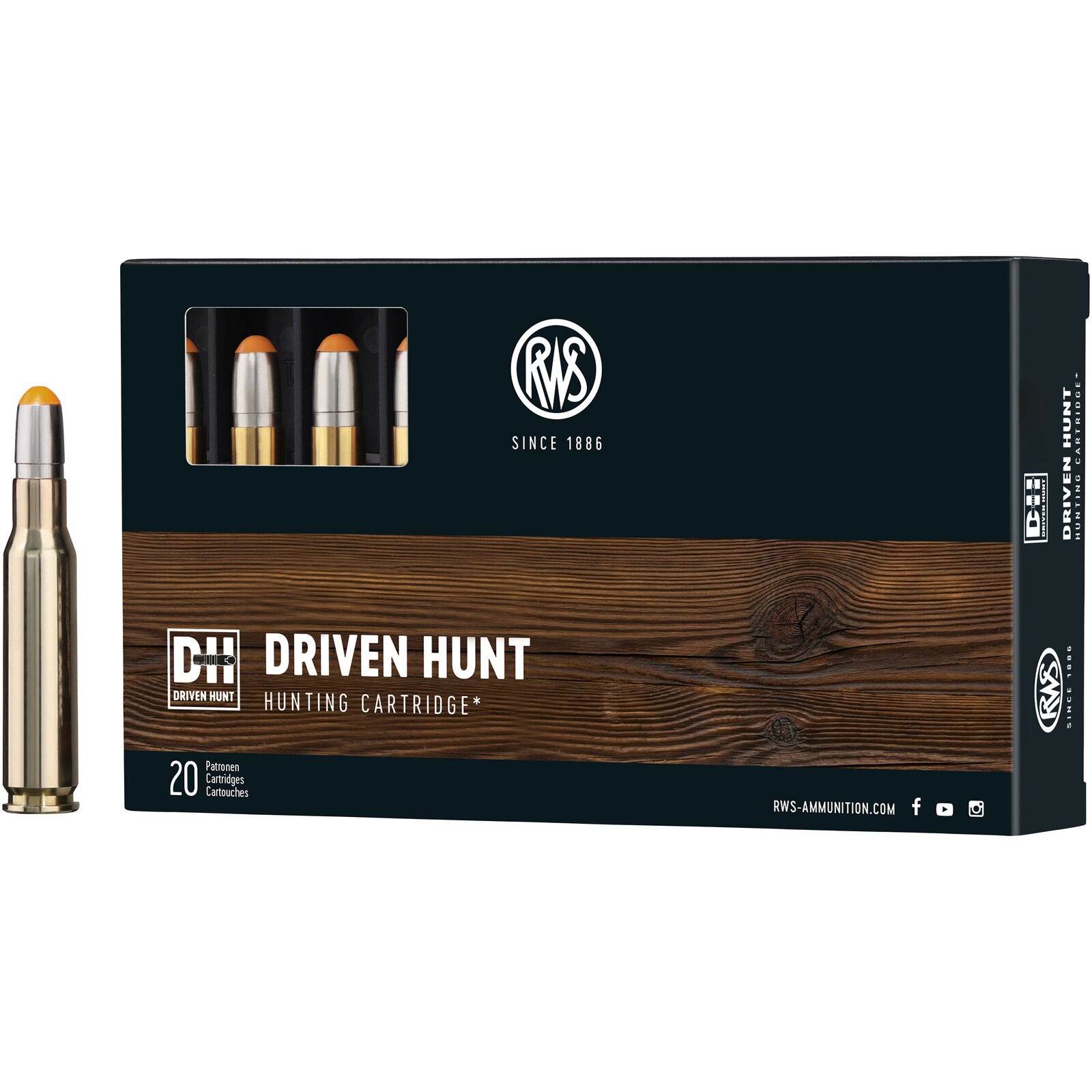 RWS .308 Win. Driven Hunt 10,7/165grs., 20 Stück