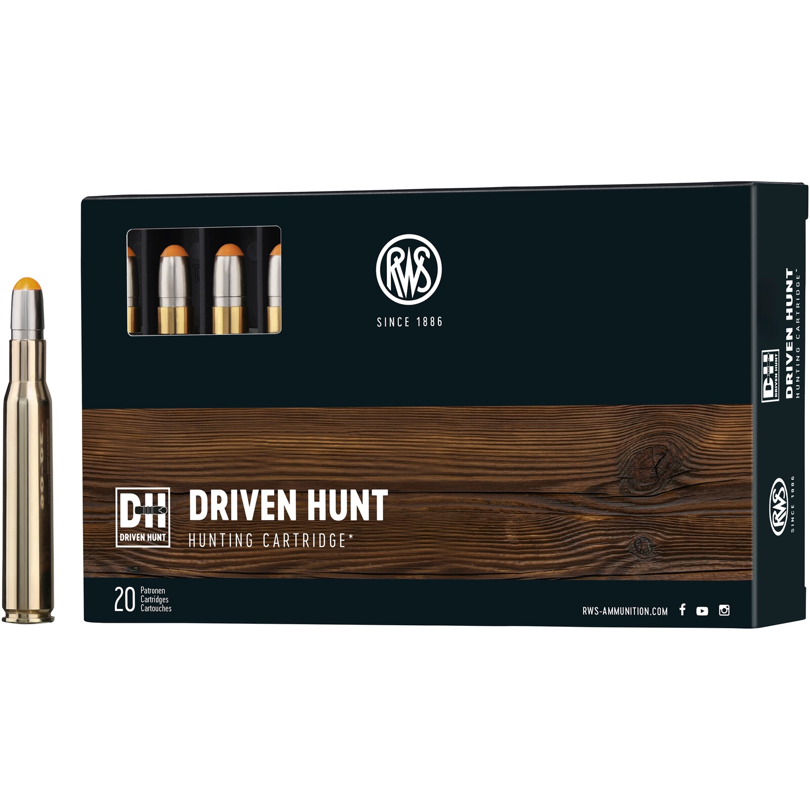RWS .30-06 Spr. Driven Hunt 10,7g/165grs., 20 Stück