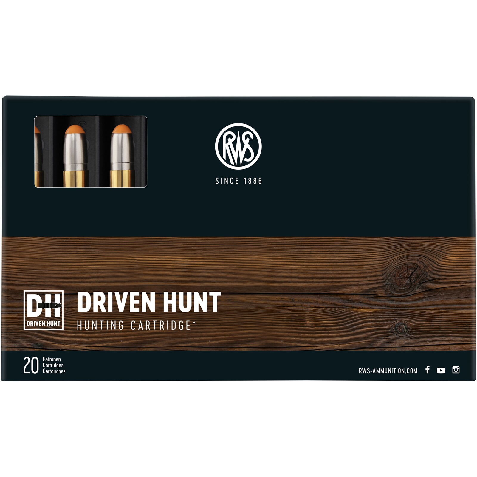 RWS .30-06 Spr. Driven Hunt 10,7g/165grs., 20 Stück