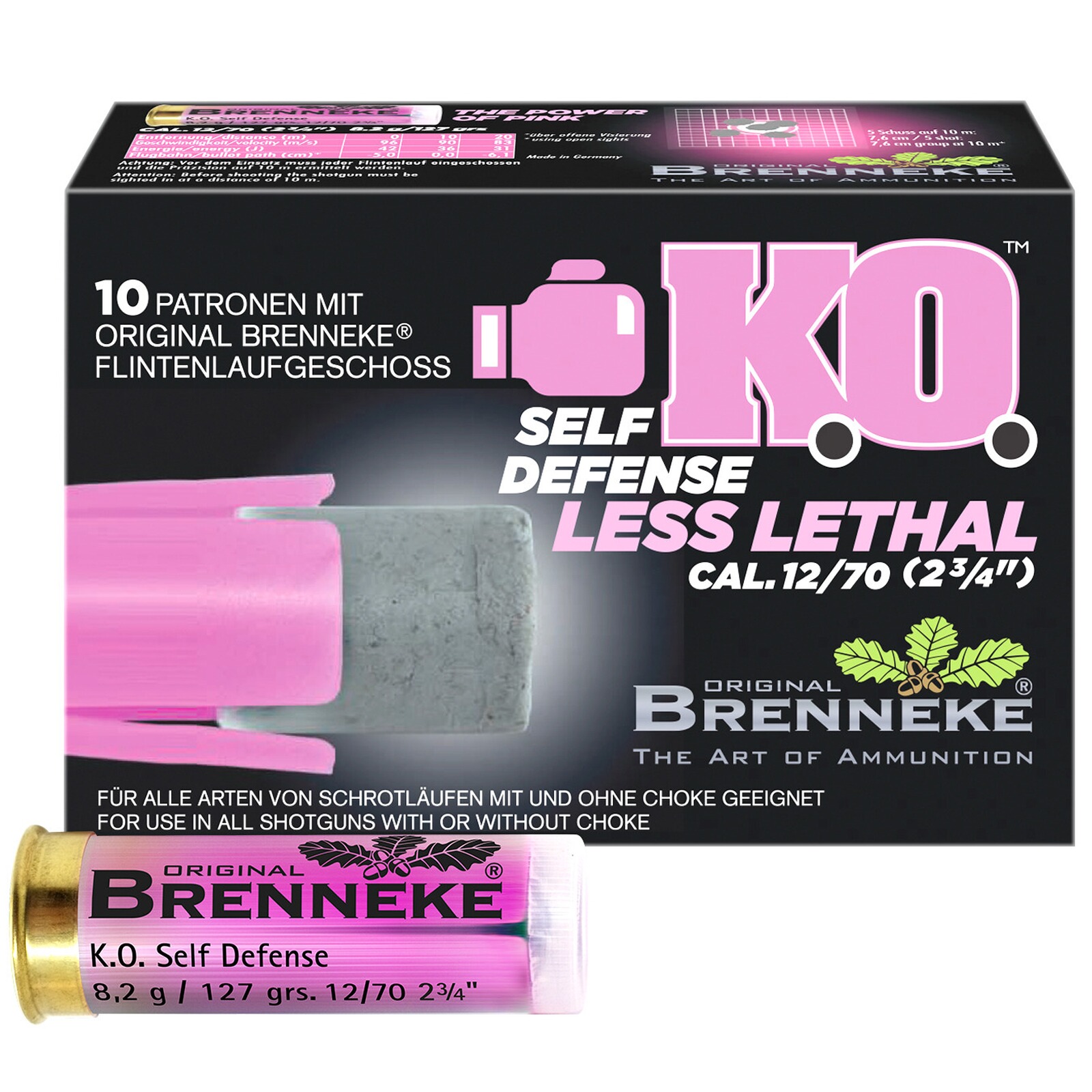 Brenneke 12/70 KO Self Defense 8,2g/127grs., 10 Stück