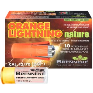Brenneke 12/70 Orange Lightning nature 19g, 10 Stück