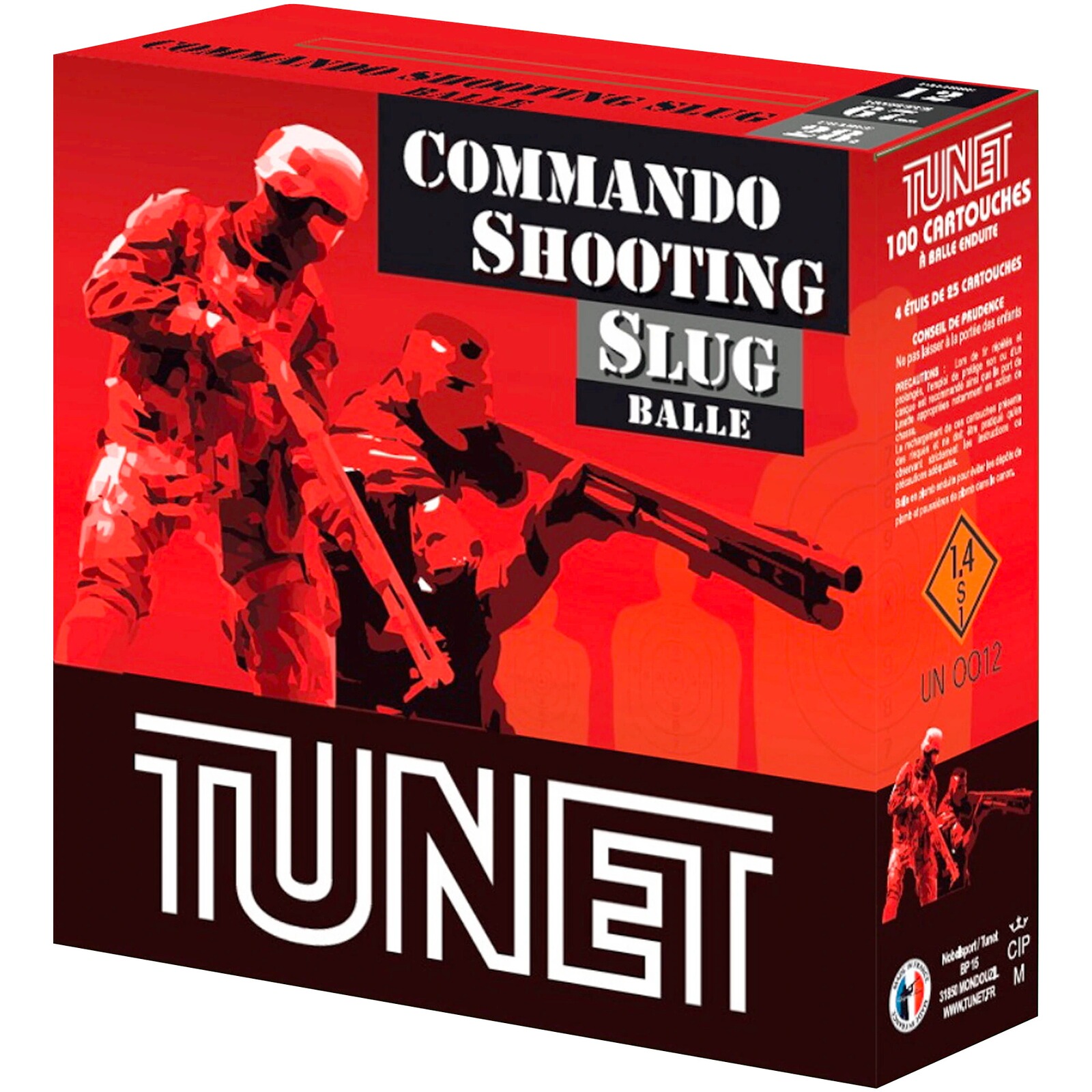 Tunet 12/67 Commando Slug 28g., 100 Stück