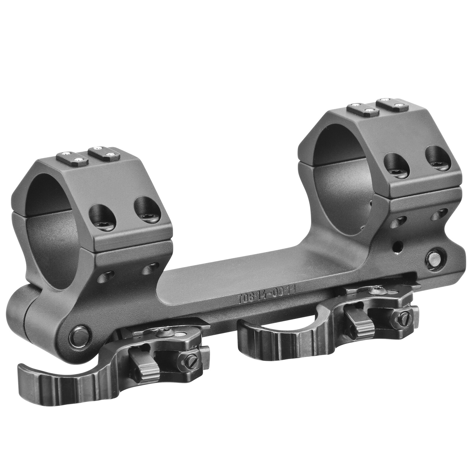 ERATAC Blockmontage Ø 30 mm mit einstellbarer Vorneigung 0-20 MIL / mrad mit Hebel, Bauhöhe 25,0 mm