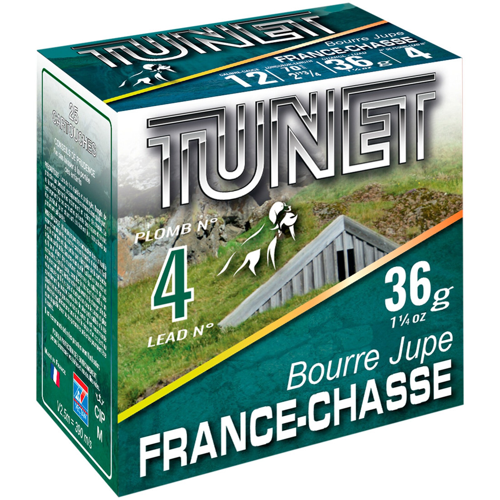 Tunet 12/70 Chasse 3,25mm 36g, 25 Stück