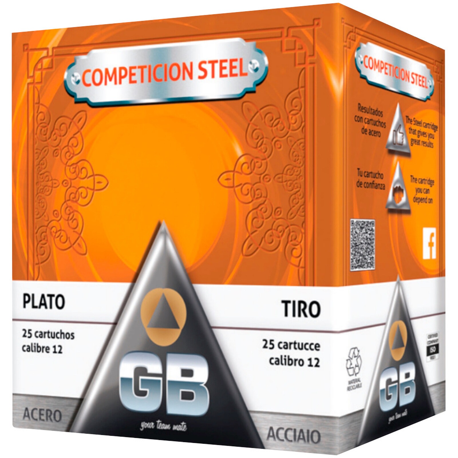 GB 12/70 Competition Steel 2,5mm 28g, 25 Stück