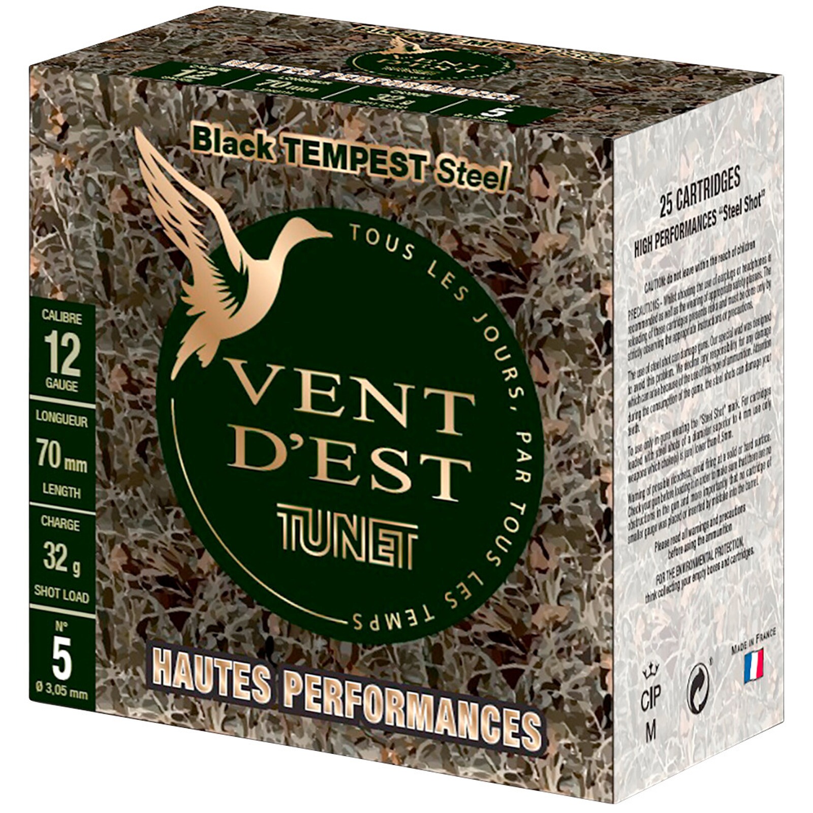 Tunet 12/70 Black Tempest High Performance 3,0mm 32g, 25 Stück