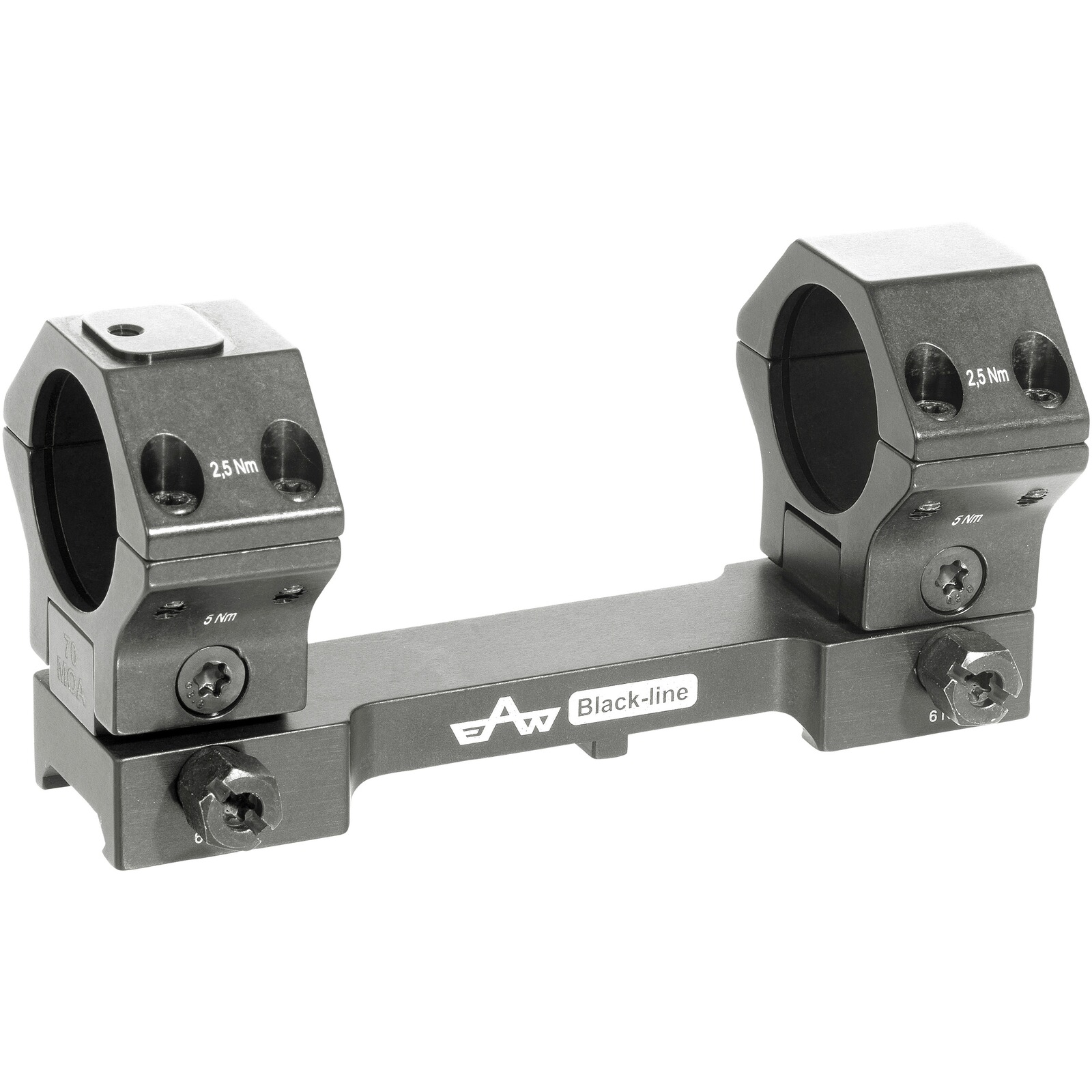 EAW Aufkippmontage BLACK-LINE einteilig Ø 30-36 mm, 36 mm