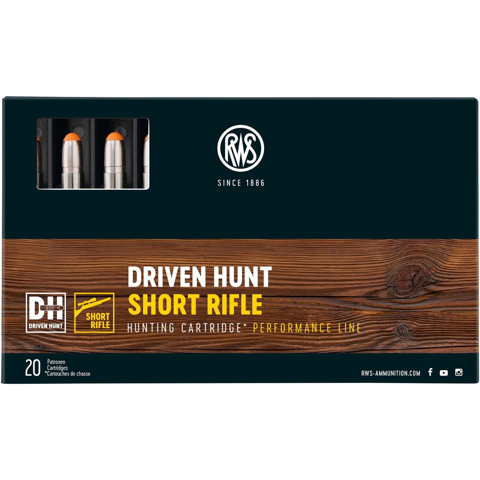 RWS .30-06 Spr. Driven Hunt Short Rifle 9,7g/150grs., 20 Stück