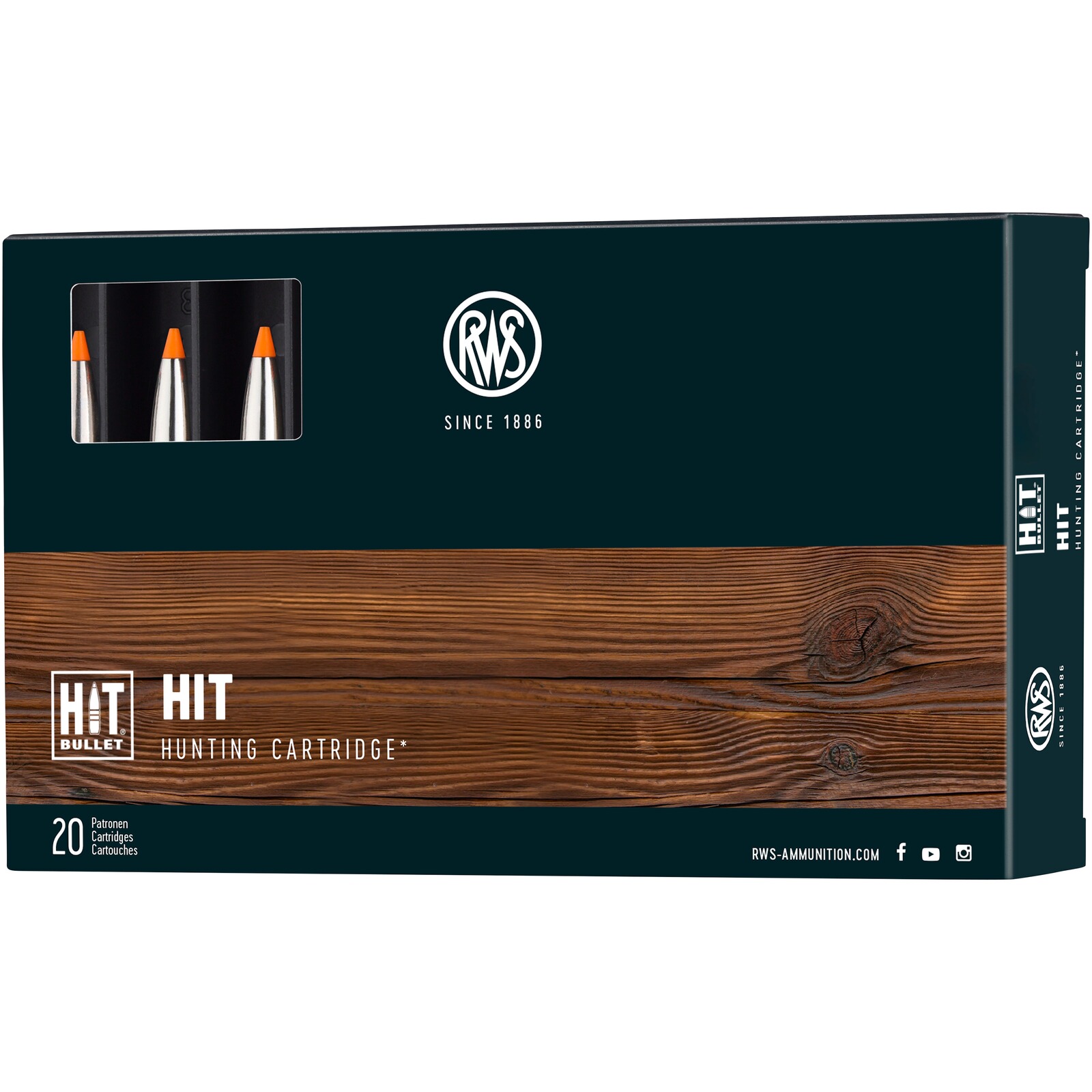 RWS 6,5x55 HIT 7,8g/120grs., 20 Stück