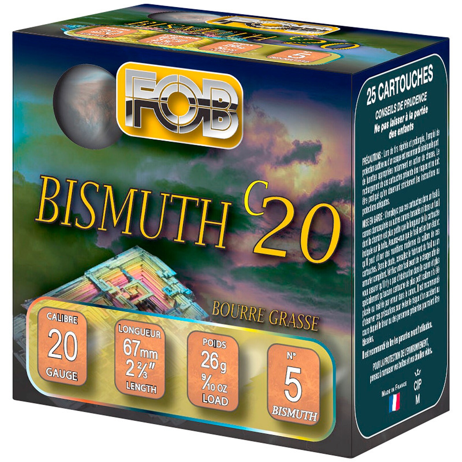 FOB 20/67 Bismuth 20 3,0mm 26g, 25 Stück