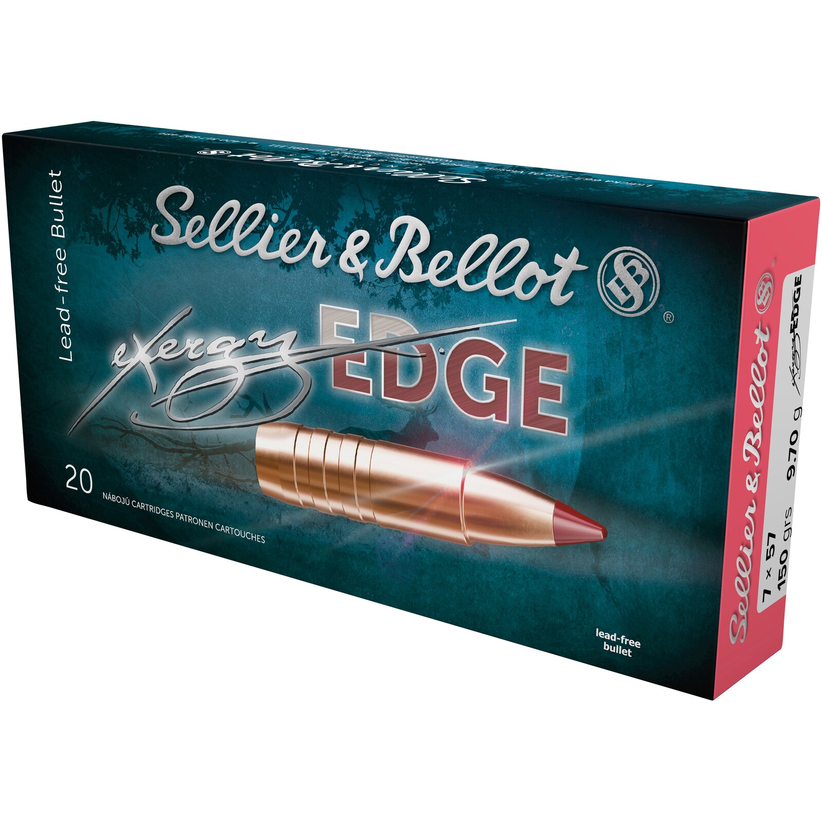 Sellier & Bellot 7x57 exergy EDGE 9,7g/150grs., 20 Stück