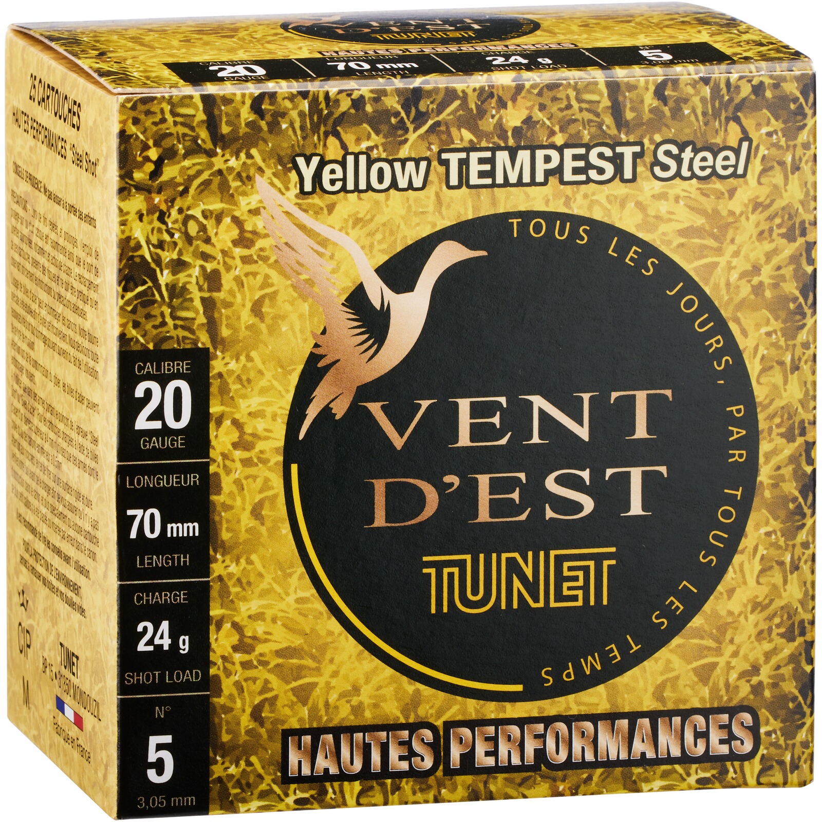 Tunet 20/70 Yellow Tempest Steel HP 3,0mm 24g, 25 Stück