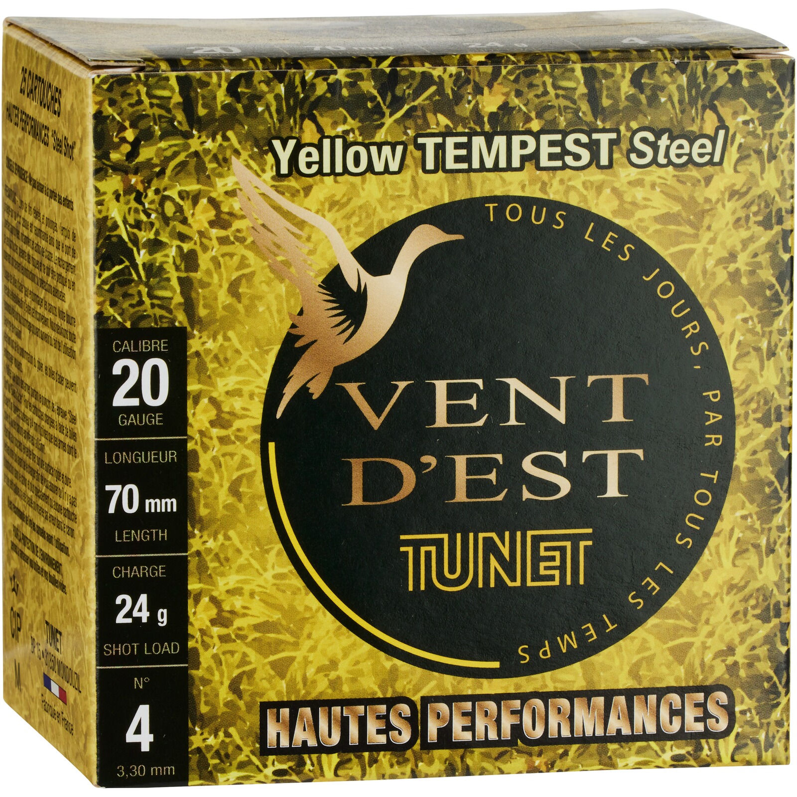 Tunet 20/70 Yellow Tempest Steel HP 3,25mm 24g, 25 Stück