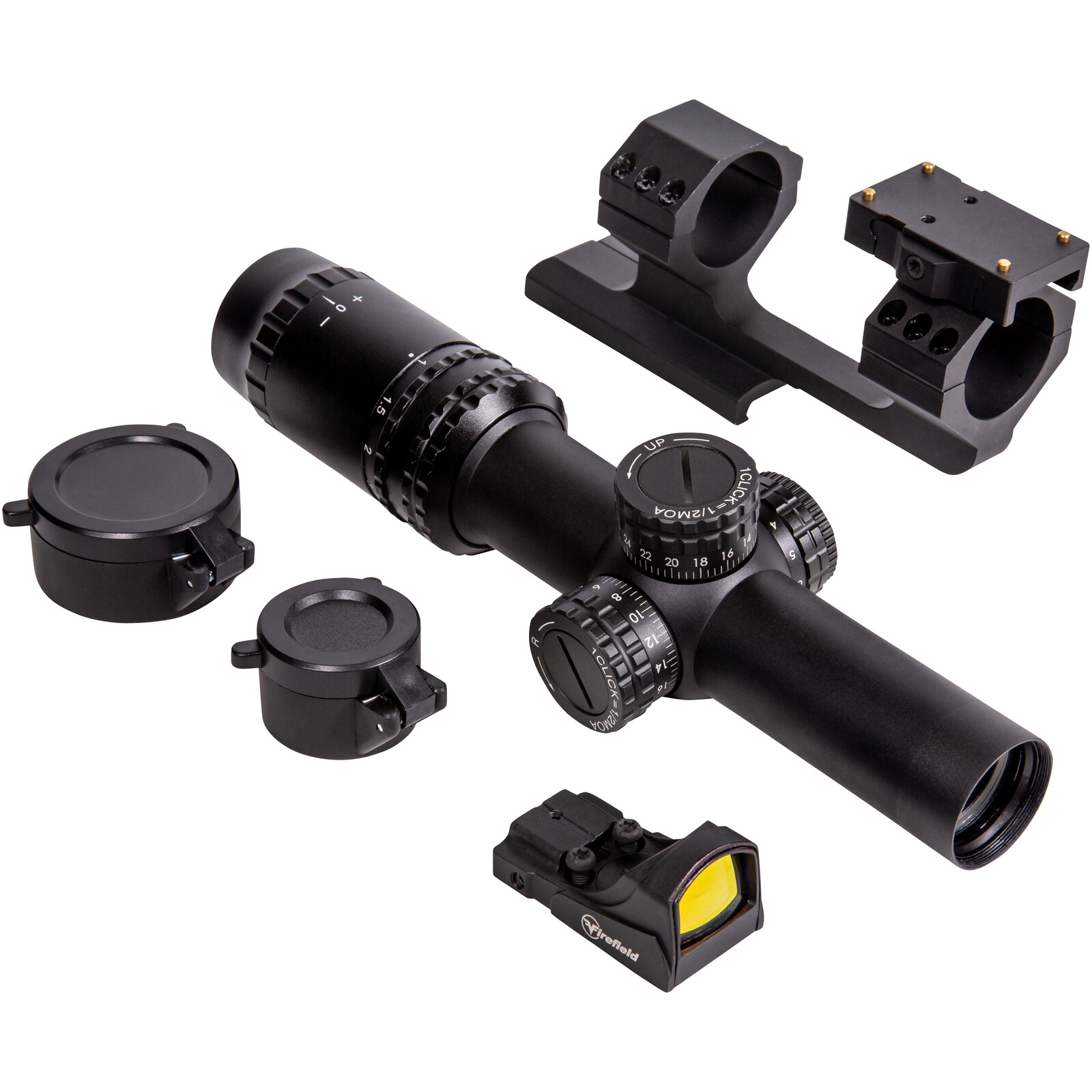 Firefield Zielfernrohr RapidStrike 1-4x24 SFP Kit