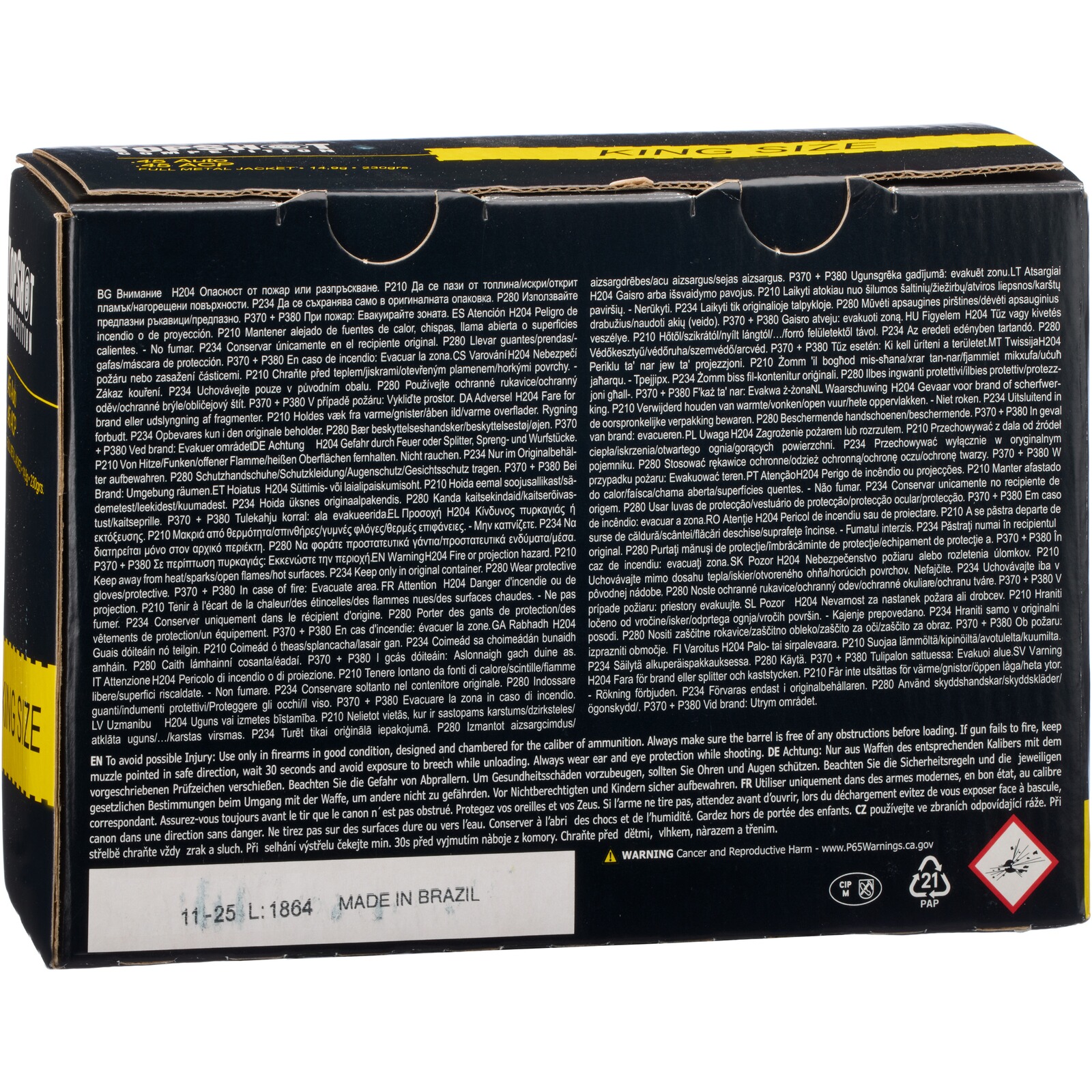 TOPSHOT Competition .45 ACP FMJ 14,9g/230grs., 250 Stück