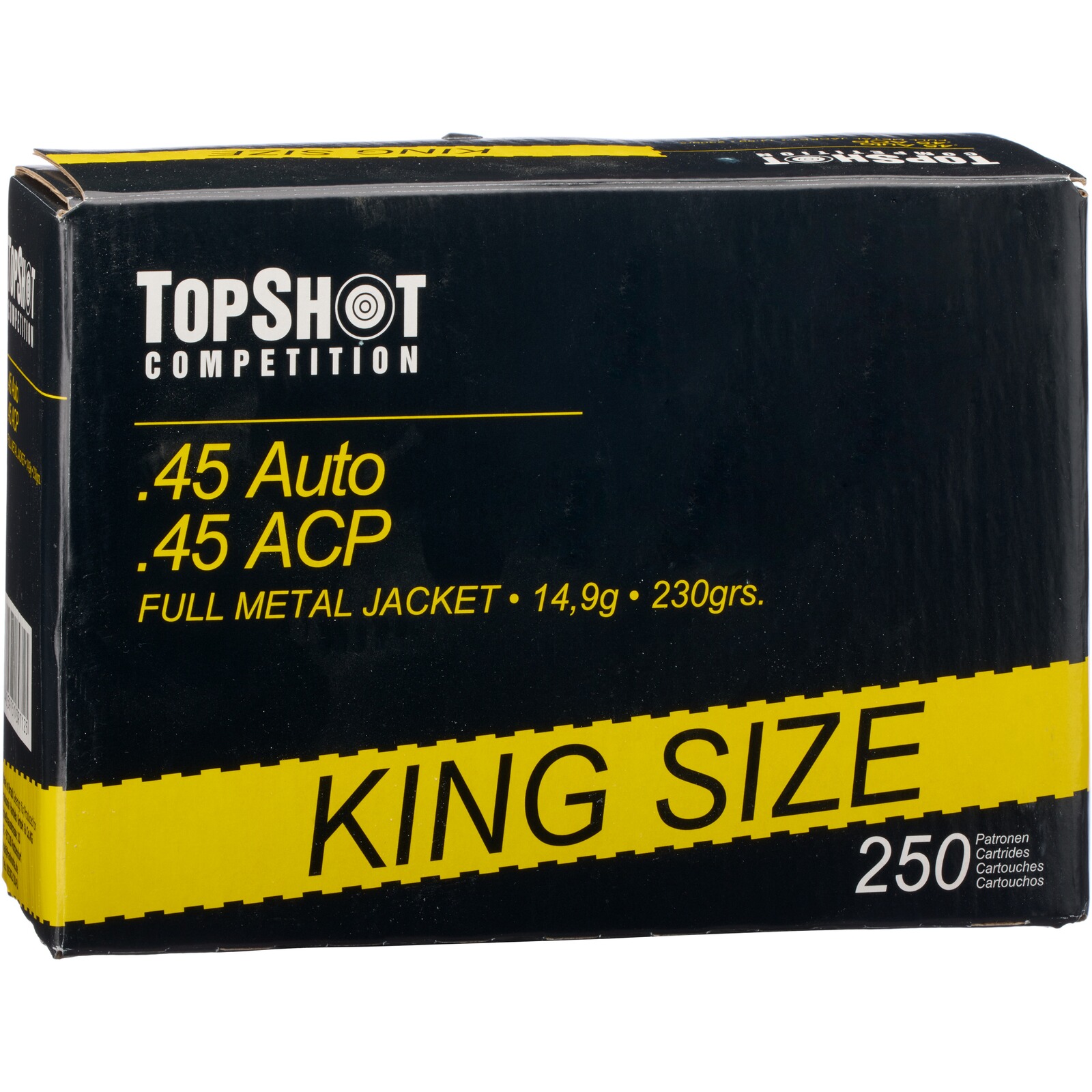 TOPSHOT Competition .45 ACP FMJ 14,9g/230grs., 250 Stück