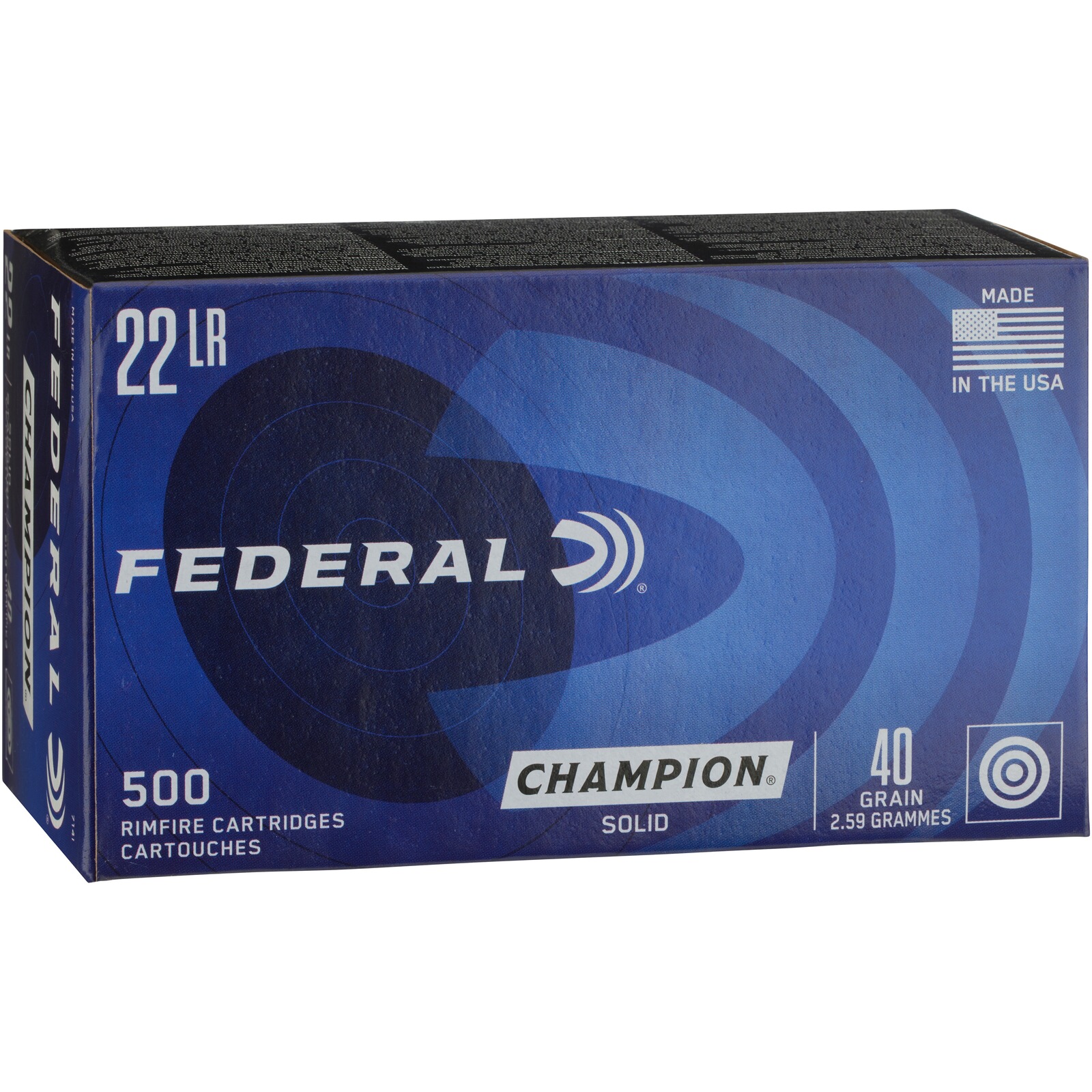 Federal Ammunition .22 lfb. Target Champion 2,6g/40grs., 500 Stück