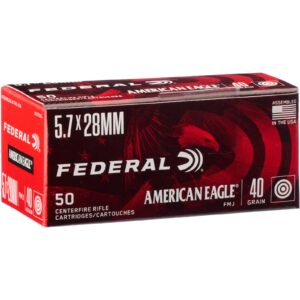 Federal Ammunition 5,7x28 mm American Eagle Vollmantel 2,6g/40grs., 50 Stück