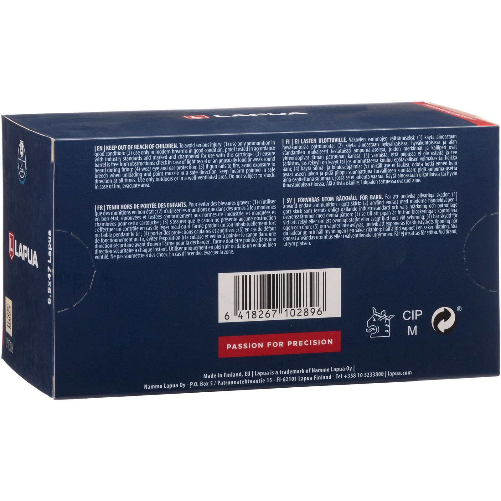 Lapua 6,5x47 Lapua Scenar OTM 9g/139grs., 50 Stück