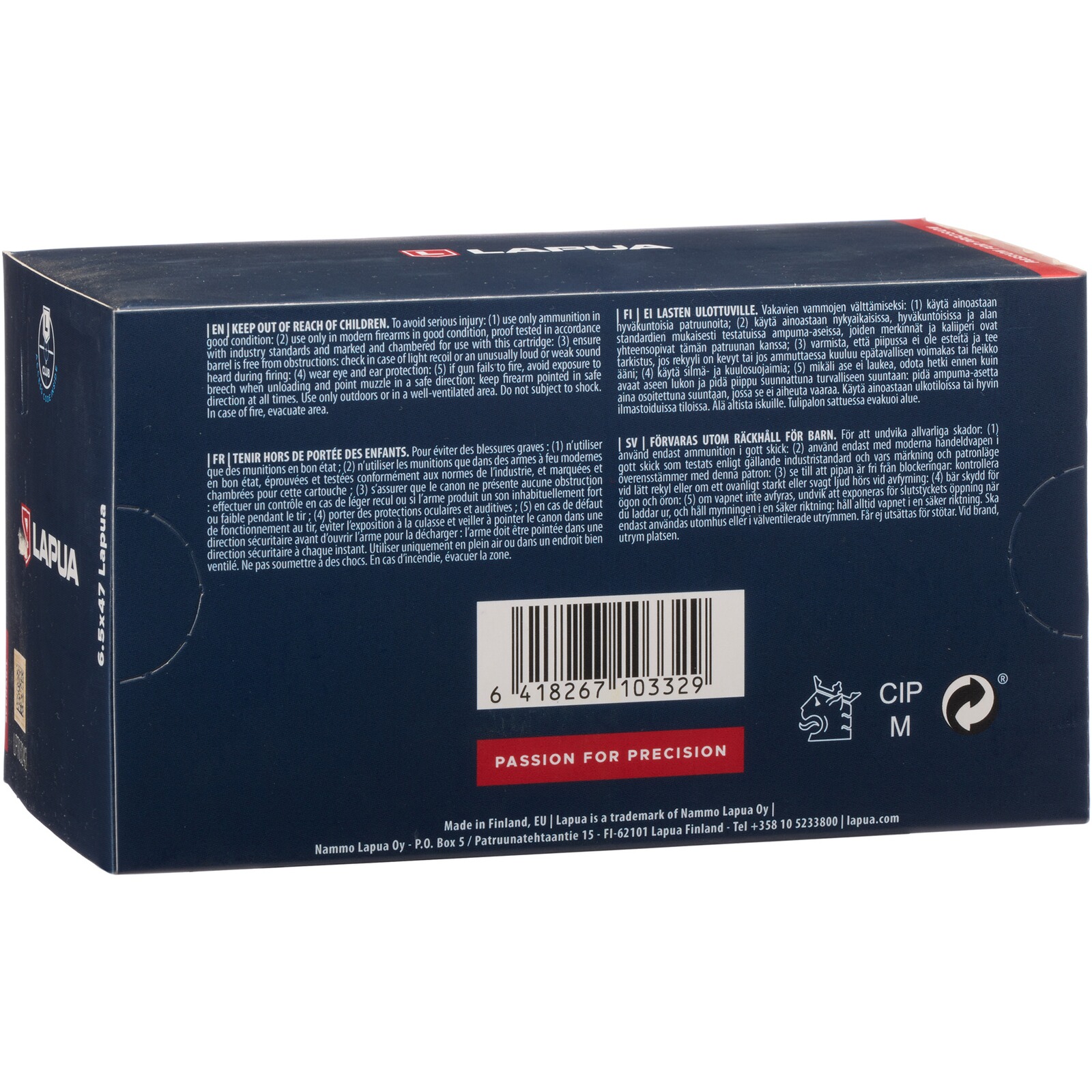 Lapua 6,5x47 Lapua Scenar-L OTM 8,8g/136grs., 50 Stück
