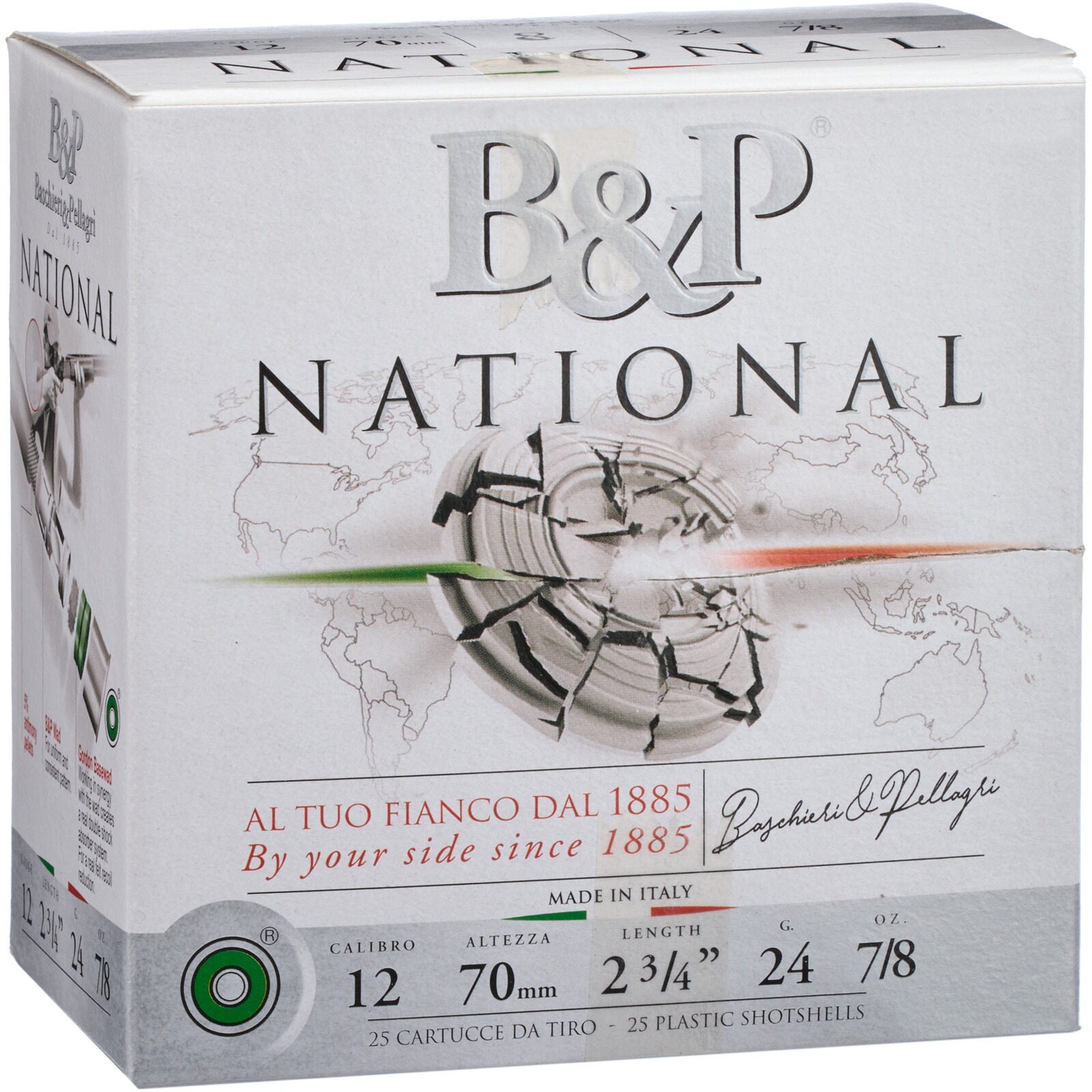Baschieri & Pellagri 12/70 National Skeet 2,25mm 24g, 25 Stück