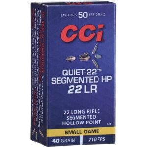 CCI .22 lfb. Quiet-22 Segmented HP 2,6g/40grs., 50 Stück