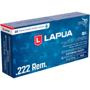 Lapua .222 Rem. Naturalis 3,2g/50grs., 20 Stück