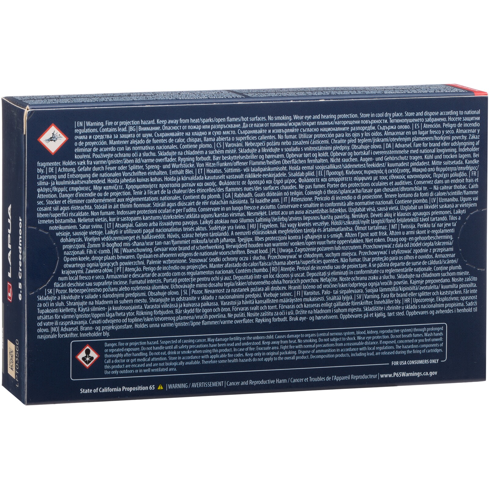 Lapua 6,5 Creedmoor Mega Teilmantel SP 10,1g/156grs., 20 Stück