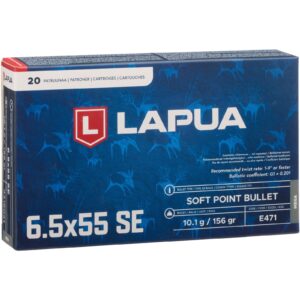 Lapua 6,5x55 Mega Teilmantel SP 10,1g/156grs., 20 Stück