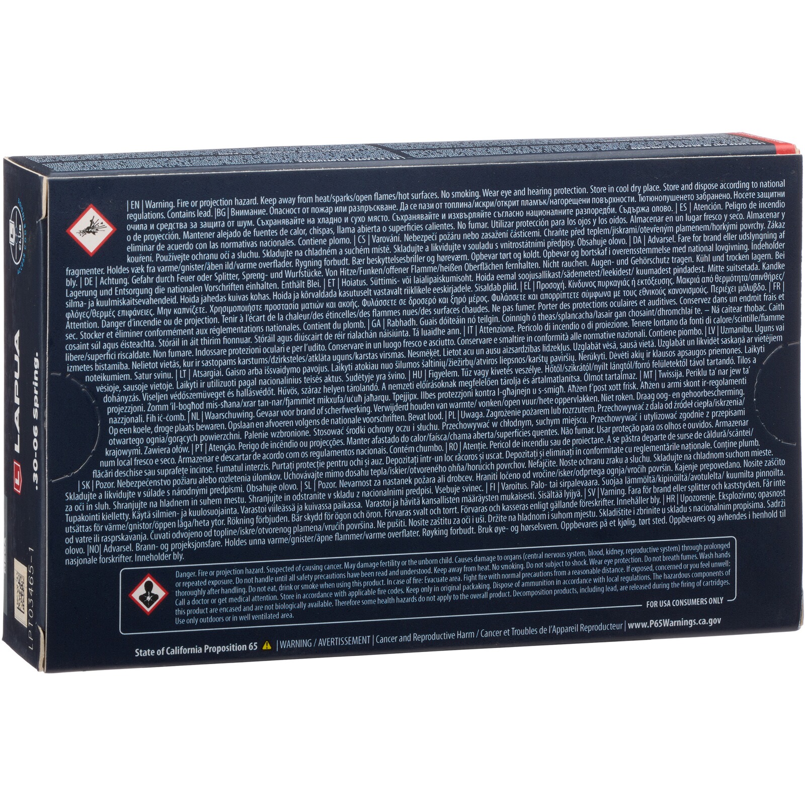 Lapua .30-06 Spr. MEGA Teilmantel SP 13g/200grs., 20 Stück