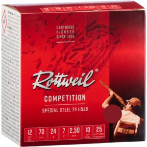 Rottweil 12/70 Special Steel Trap 2,5mm 24g 115dB, 25 Stück
