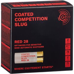 Geco 12/67,5 Coated Competition Slug Red 28g, 25 Stück