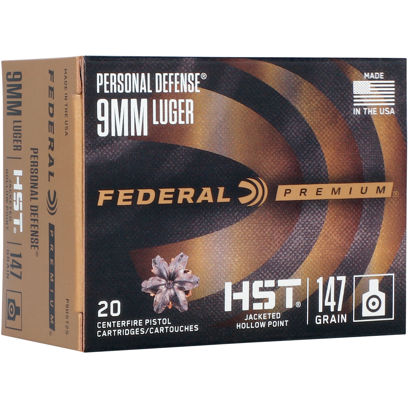 Federal Ammunition 9 mm Luger HST HP 8g/124grs, 50 Stück