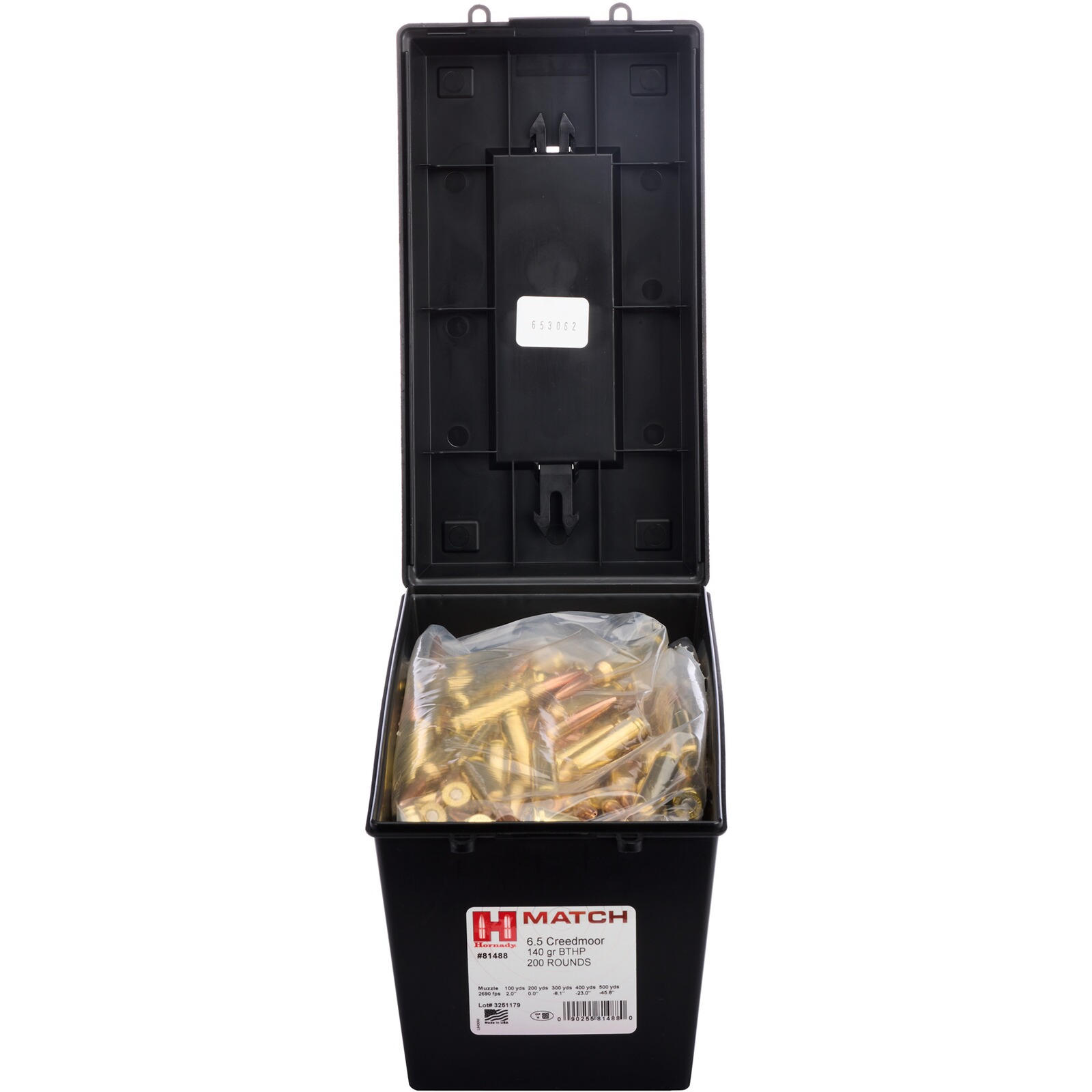 Hornady 6,5 Creedmoor Match BTHP 9,1g/140grs. 200 Stück