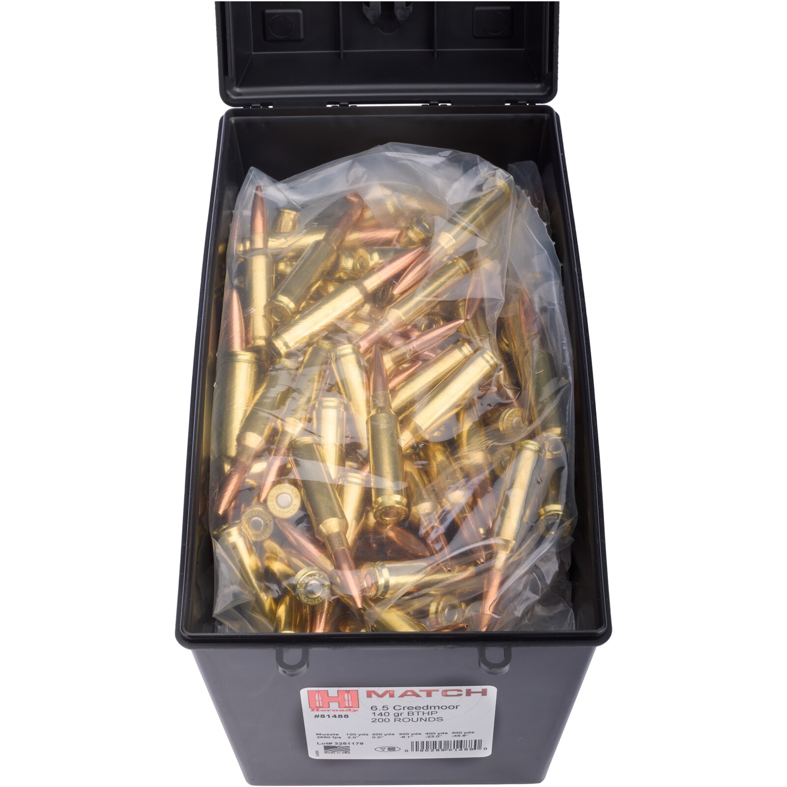 Hornady 6,5 Creedmoor Match BTHP 9,1g/140grs. 200 Stück